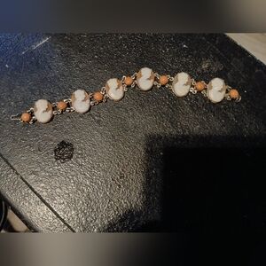 Vintage cameo 800 bracelet  90% platinum